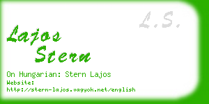 lajos stern business card